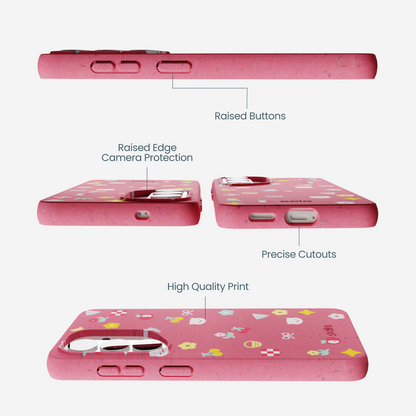 Bubblegum Pink Pretty Picnic Samsung Galaxy S26 Case
