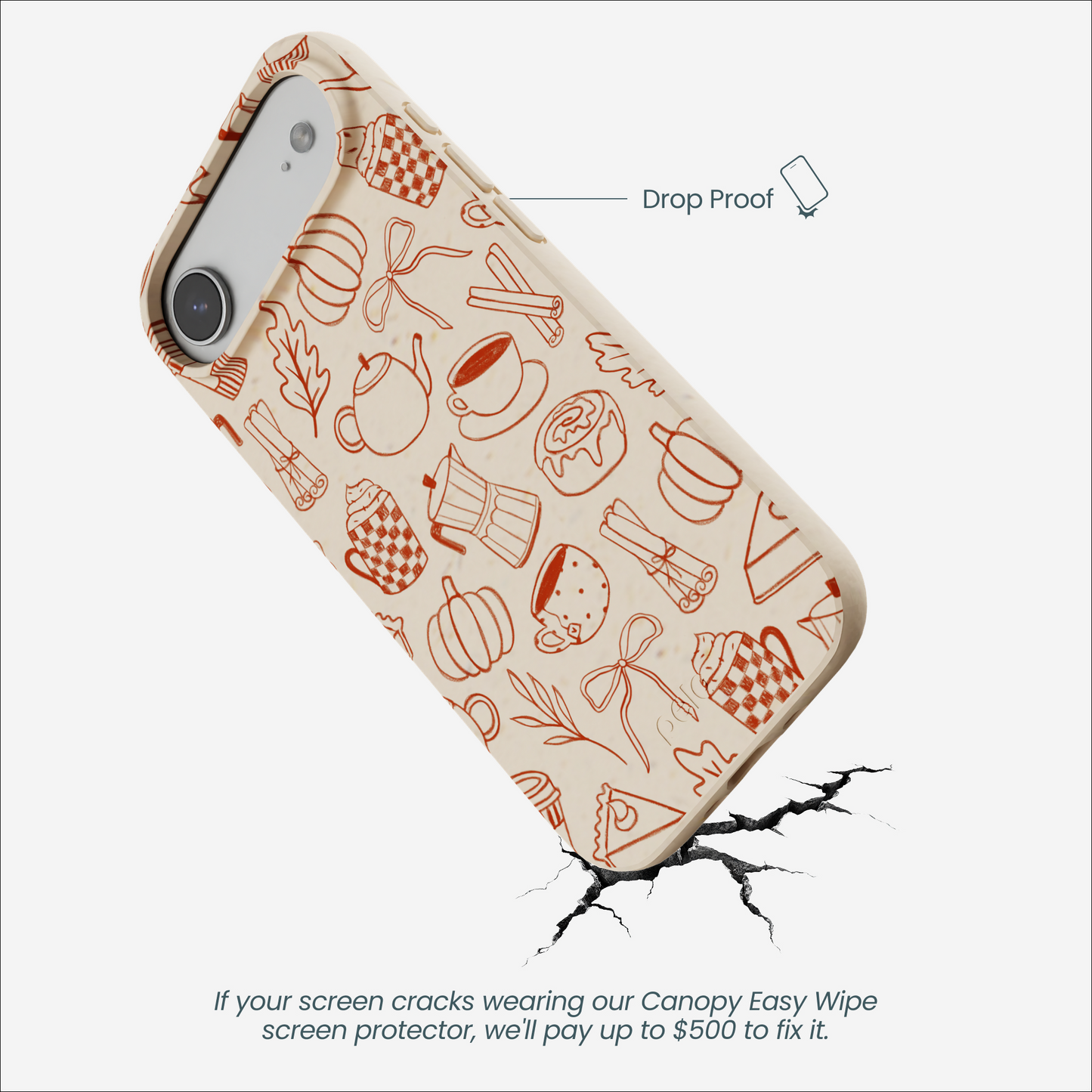 Seashell Pumpkin Spice iPhone Air Case