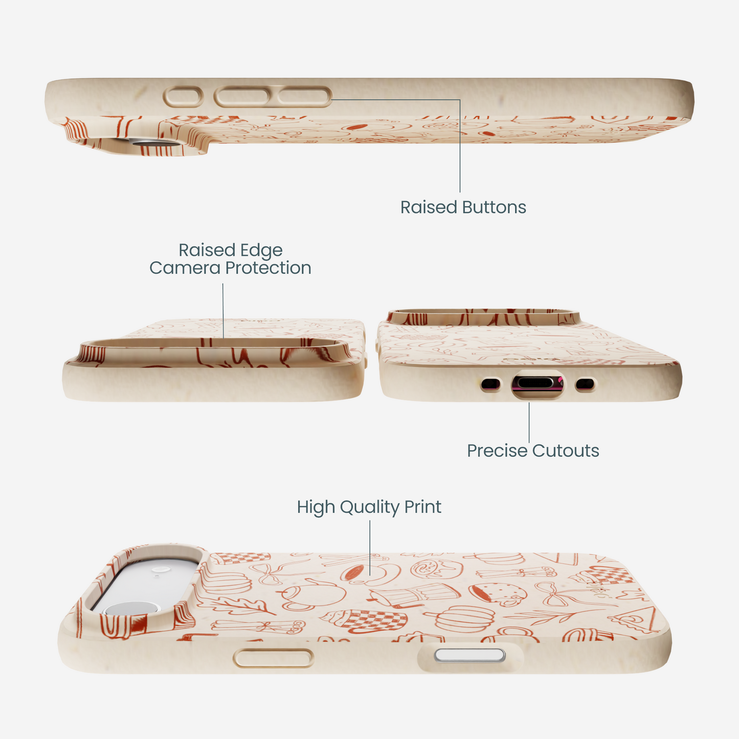 Seashell Pumpkin Spice iPhone Air Case