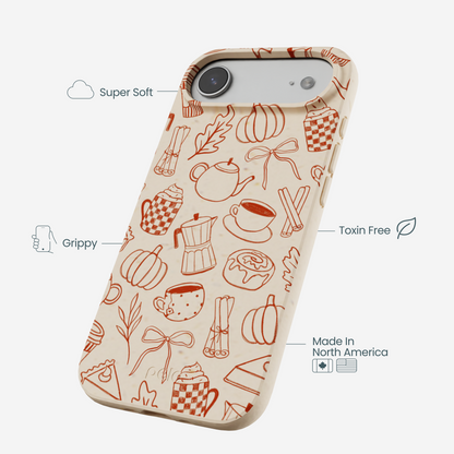 Seashell Pumpkin Spice iPhone Air Case