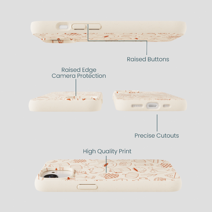 Seashell Pumpkin Spice iPhone 16e/17e Case