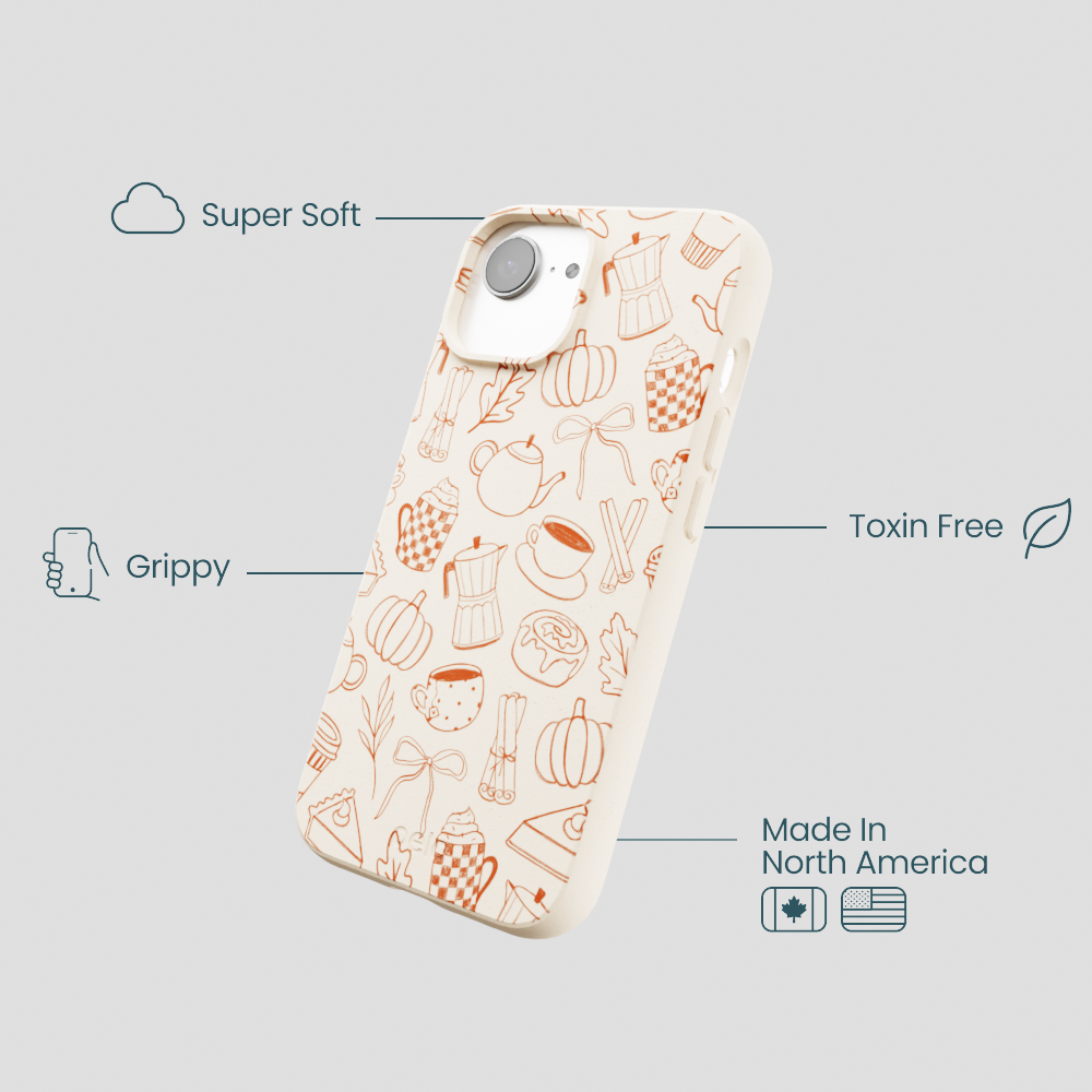 Seashell Pumpkin Spice iPhone 16e/17e Case