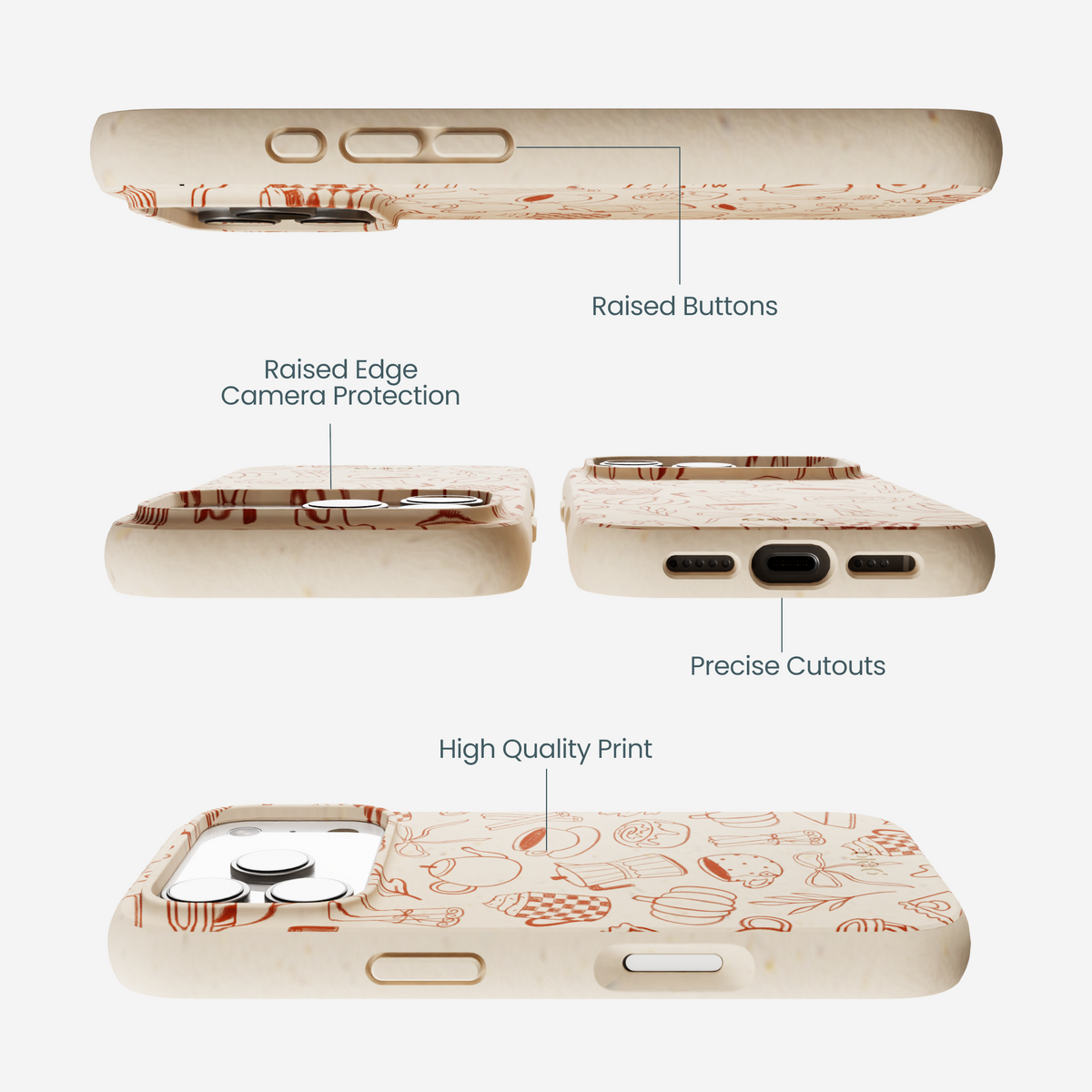 Seashell Pumpkin Spice iPhone 17 Pro Case