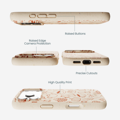 Seashell Pumpkin Spice iPhone 17 Pro Case