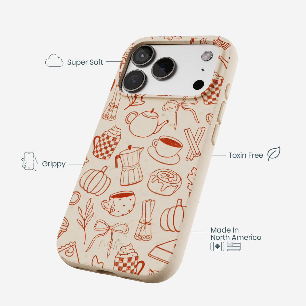 Seashell Pumpkin Spice iPhone 17 Pro Case