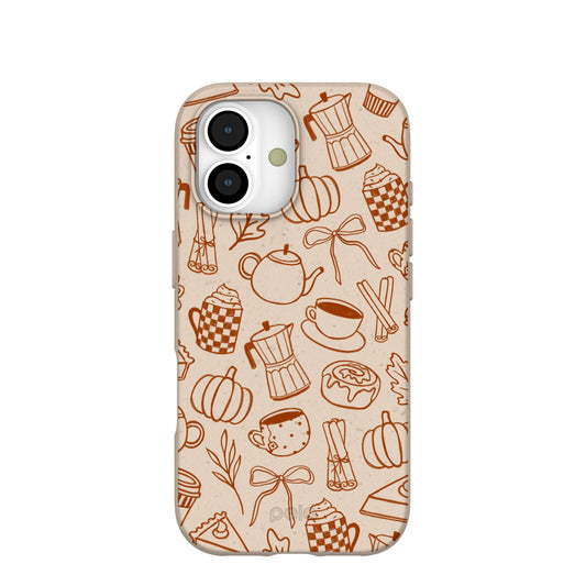 Seashell Pumpkin Spice iPhone 17 Case