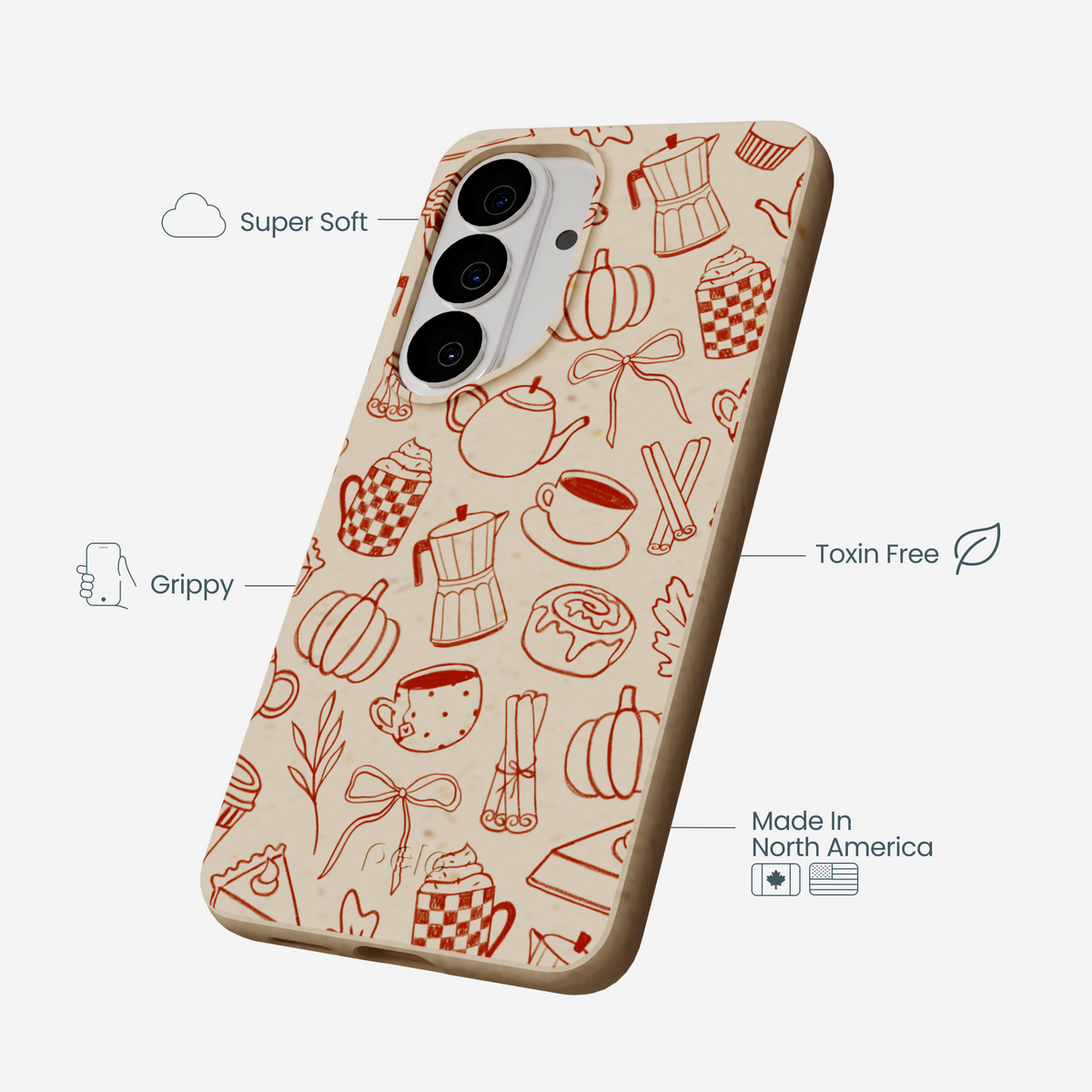 Seashell Pumpkin Spice Samsung Galaxy S26 Case