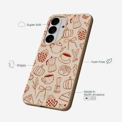 Seashell Pumpkin Spice Samsung Galaxy S26 Case