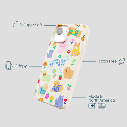 Seashell Pup Bloom iPhone 16e/17e Case