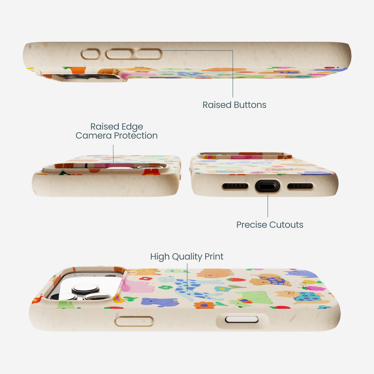 Seashell Pup Bloom iPhone 17 Pro Max Case