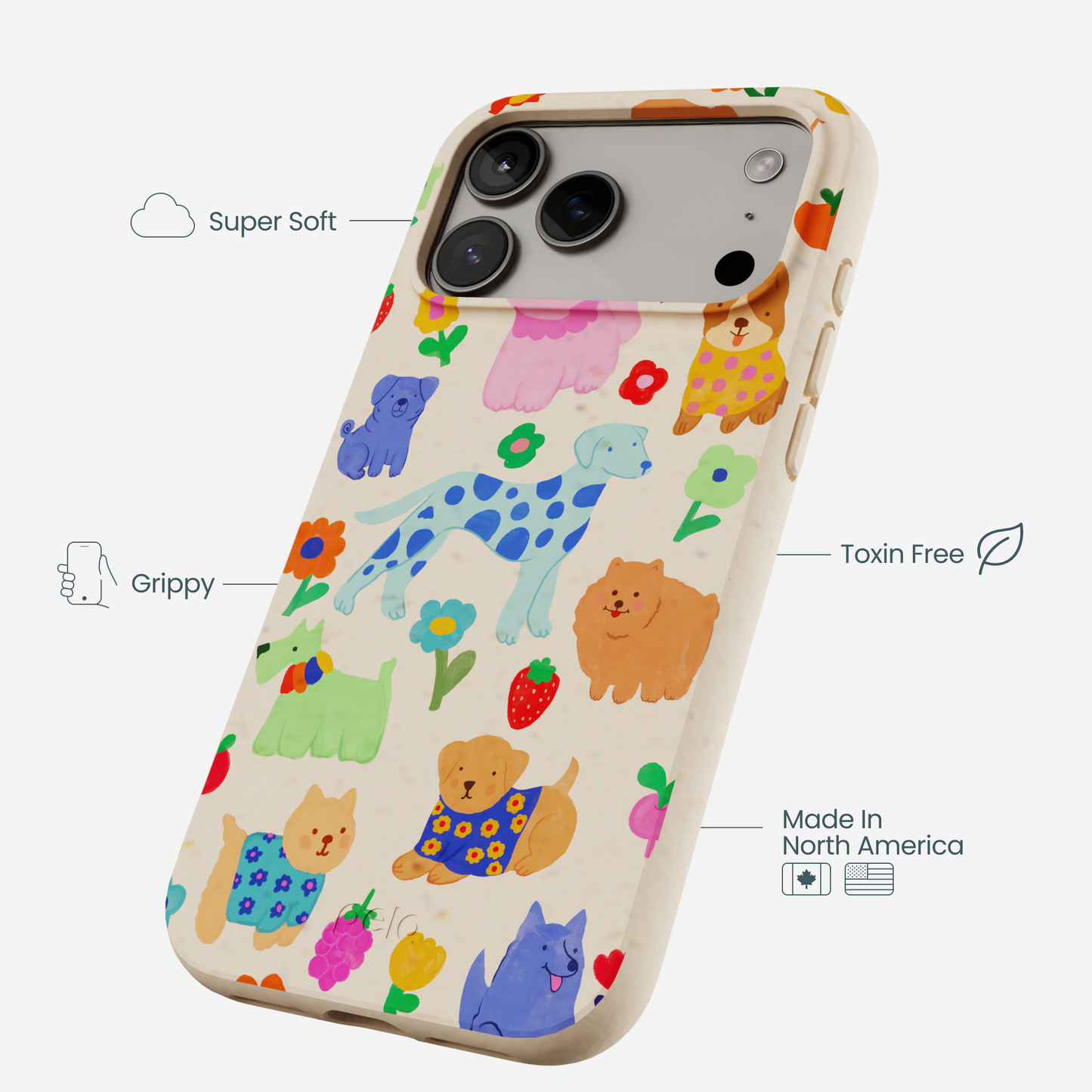 Seashell Pup Bloom iPhone 17 Pro Max Case