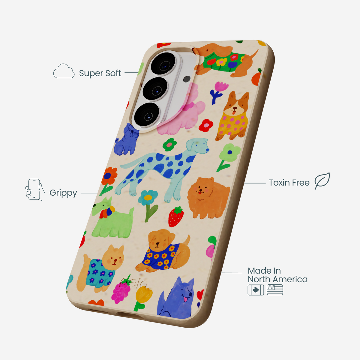 Seashell Pup Bloom Samsung Galaxy S26 Case