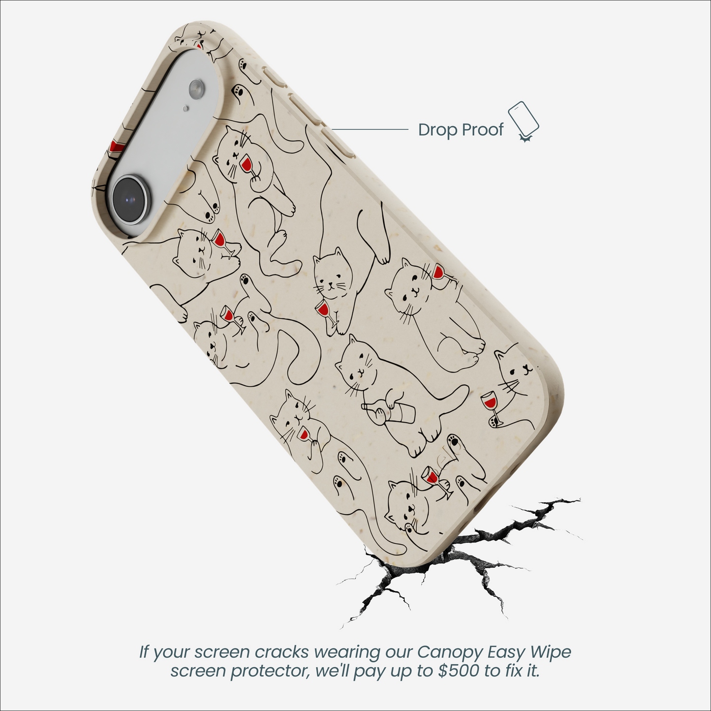 London Fog Purr and Pour iPhone Air Case