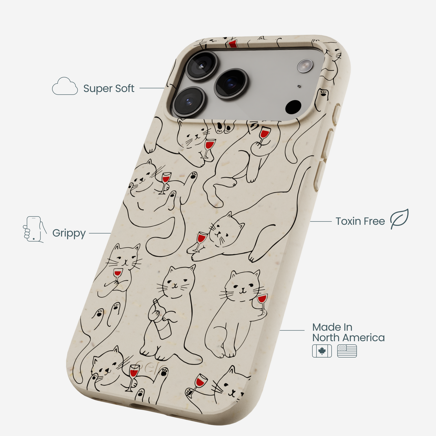 London Fog Purr and Pour iPhone 17 Pro Max Case