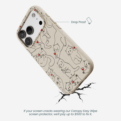 London Fog Purr and Pour iPhone 17 Pro Case