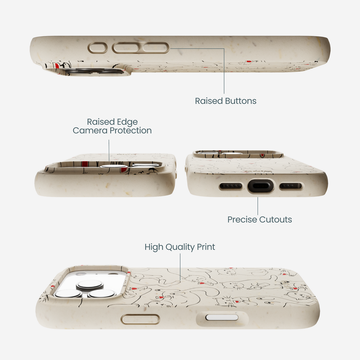 London Fog Purr and Pour iPhone 17 Pro Case