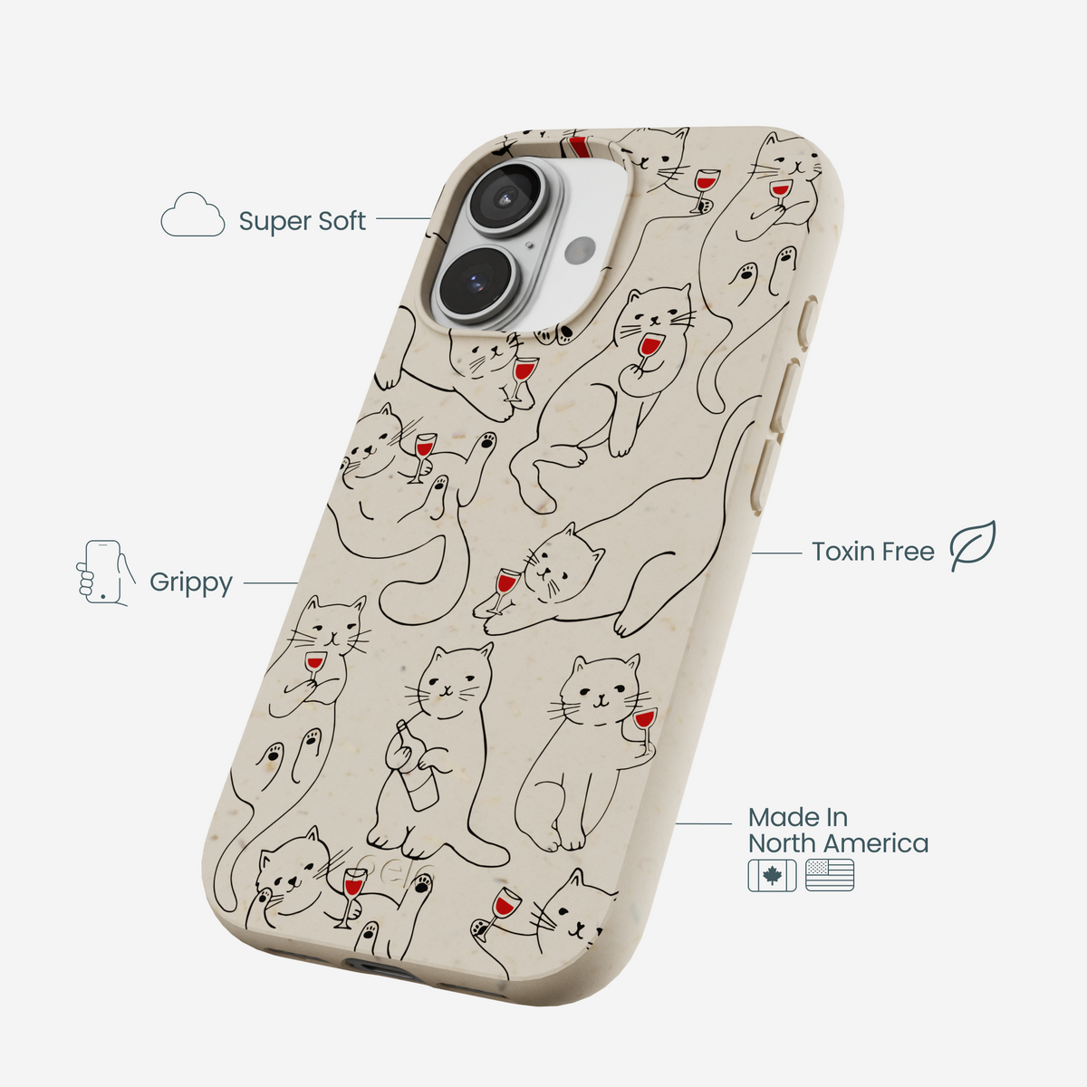 London Fog Purr and Pour iPhone 17 Case