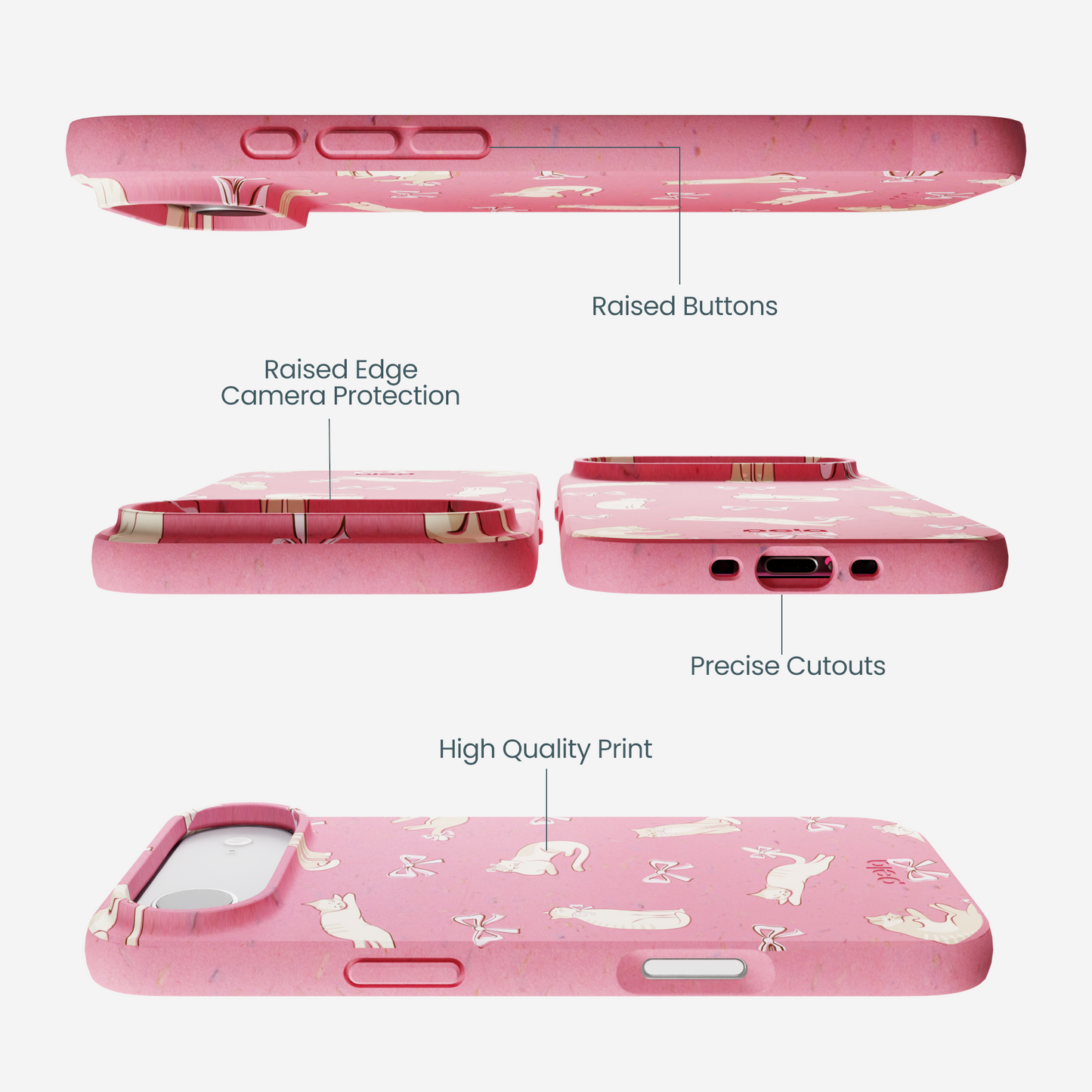 Bubblegum Pink Purrfection iPhone Air Case