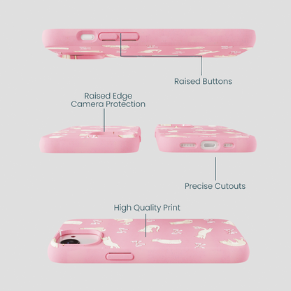 Bubblegum Pink Purrfection iPhone 16e/17e Case