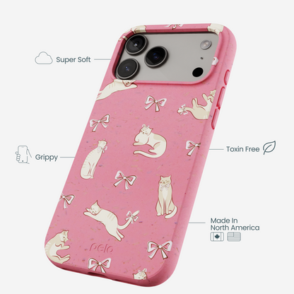 Bubblegum Pink Purrfection iPhone 17 Pro Max Case