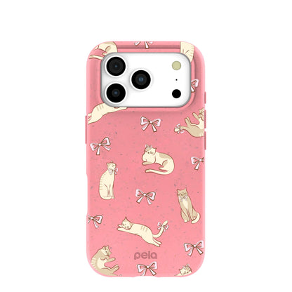Bubblegum Pink Purrfection iPhone 17 Pro Case