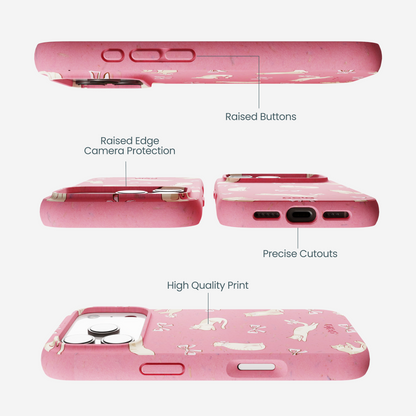 Bubblegum Pink Purrfection iPhone 17 Pro Case