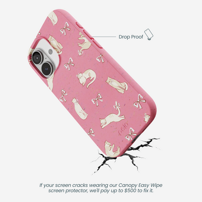 Bubblegum Pink Purrfection iPhone 17 Case