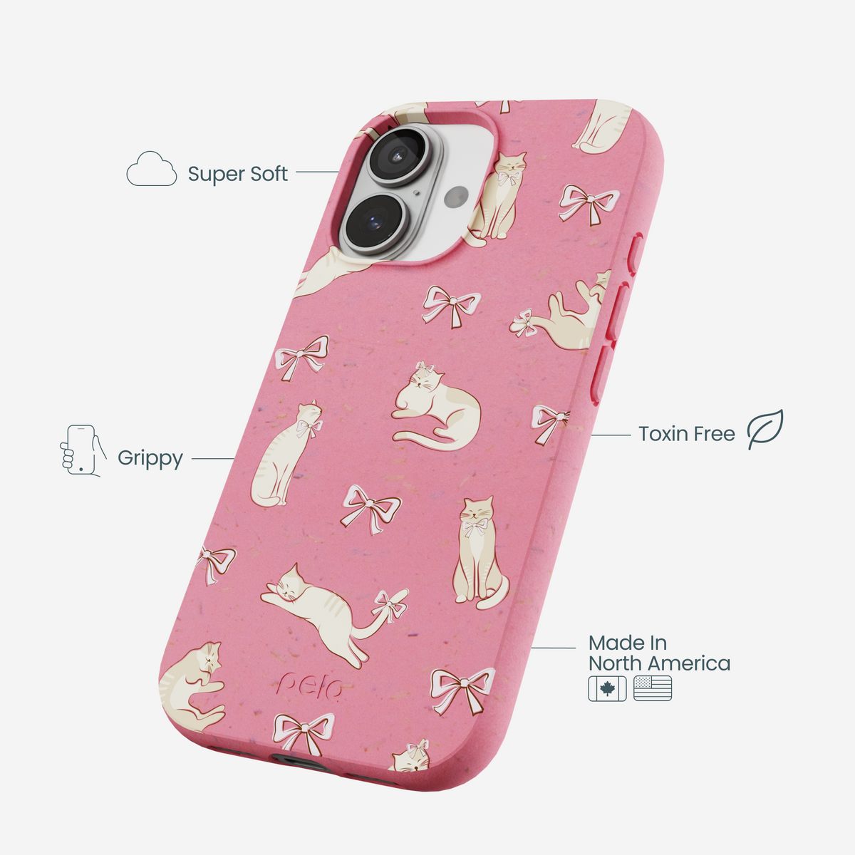 Bubblegum Pink Purrfection iPhone 17 Case