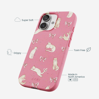 Bubblegum Pink Purrfection iPhone 17 Case