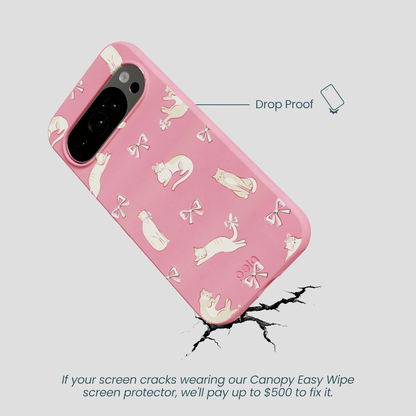 Bubblegum Pink Purrfection Google Pixel 10/10 Pro Case