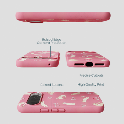 Bubblegum Pink Purrfection Google Pixel 10/10 Pro Case