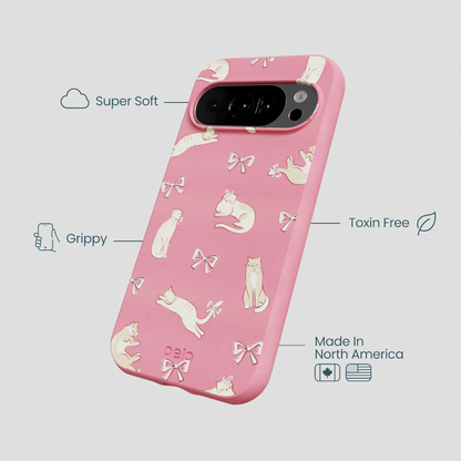 Bubblegum Pink Purrfection Google Pixel 10/10 Pro Case