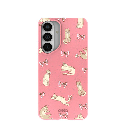Bubblegum Pink Purrfection Samsung Galaxy S26+(Plus) Case