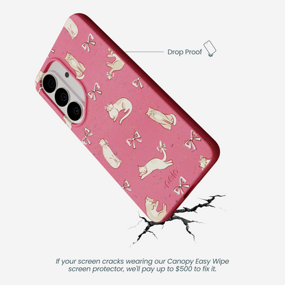 Bubblegum Pink Purrfection Samsung Galaxy S26 Case