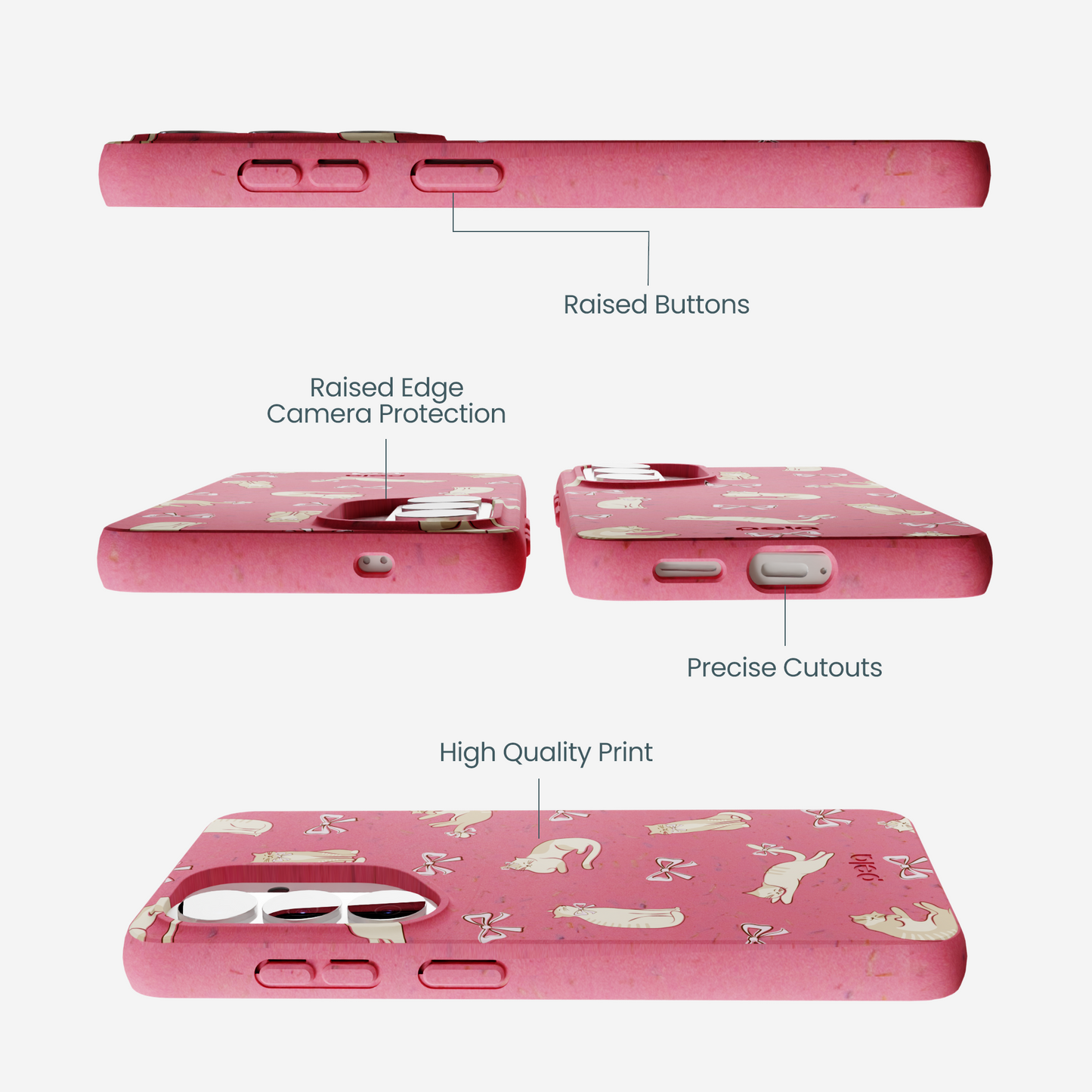 Bubblegum Pink Purrfection Samsung Galaxy S26 Case