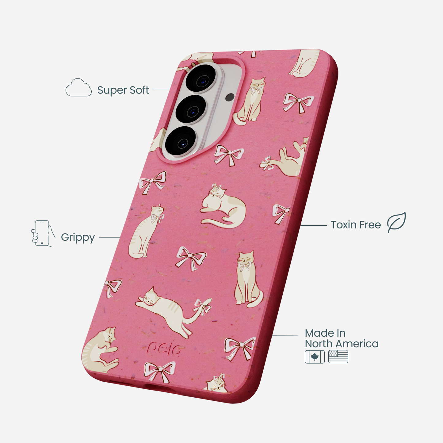 Bubblegum Pink Purrfection Samsung Galaxy S26 Case