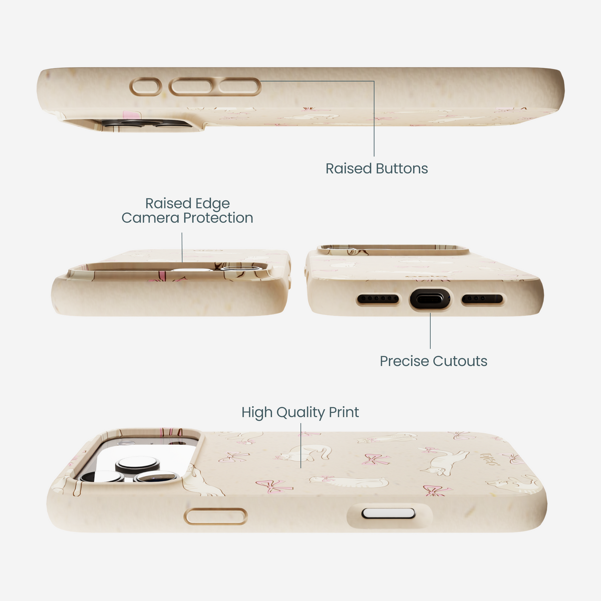 Seashell Purrfect iPhone 17 Pro Max Case