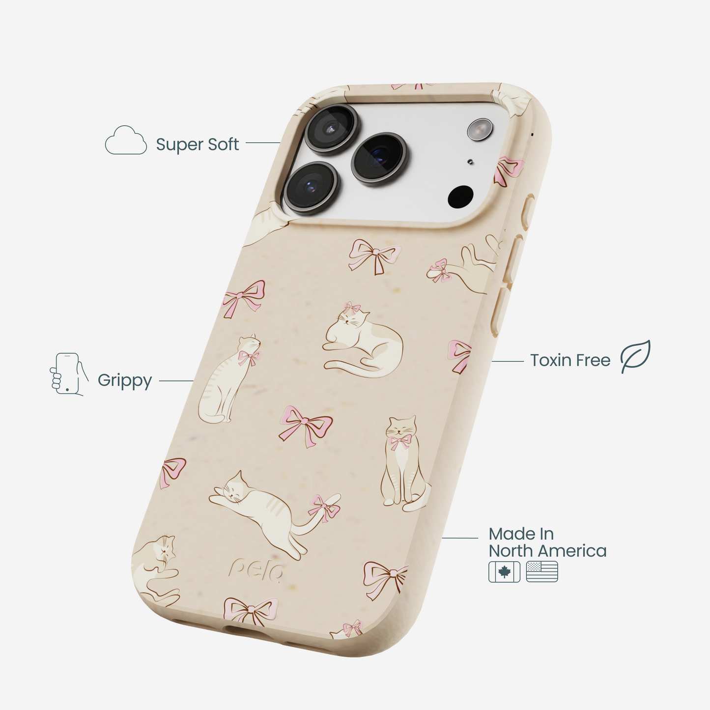 Seashell Purrfect iPhone 17 Pro Case