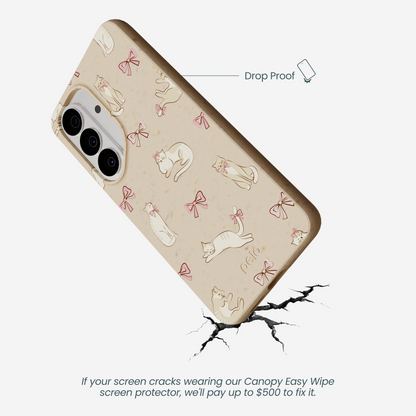 Seashell Purrfect Samsung Galaxy S26 Case
