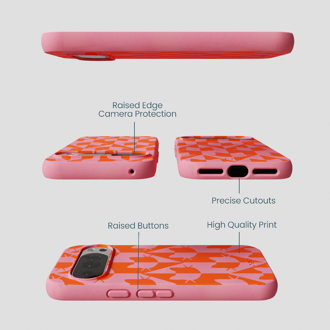 Bubblegum Pink Purr Google Pixel 10/10 Pro Case