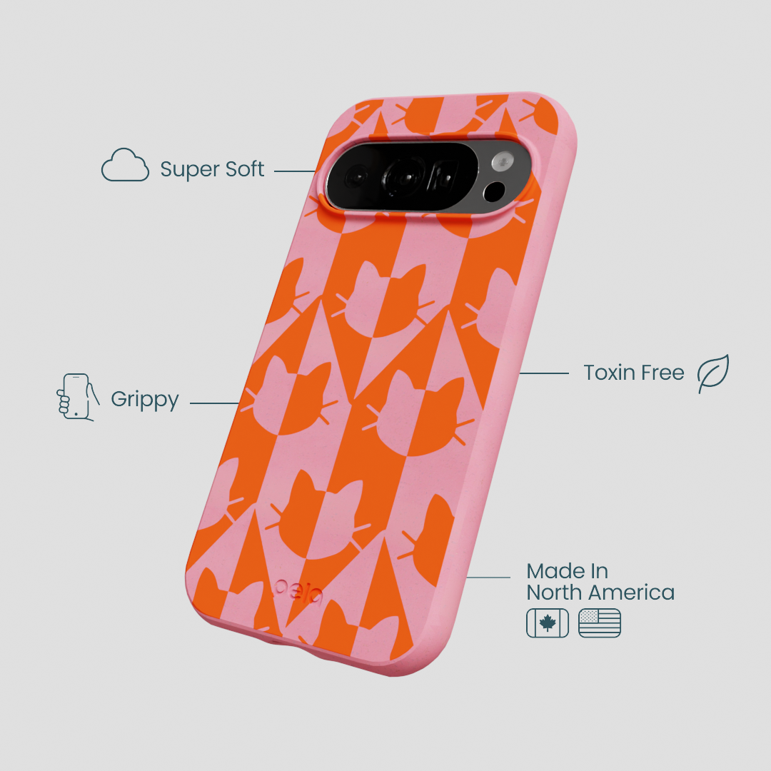 Bubblegum Pink Purr Google Pixel 10/10 Pro Case