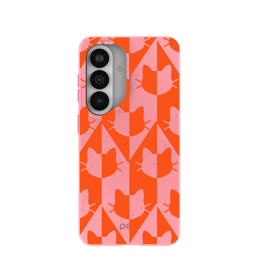 Bubblegum Pink Purr Samsung Galaxy S26 Case