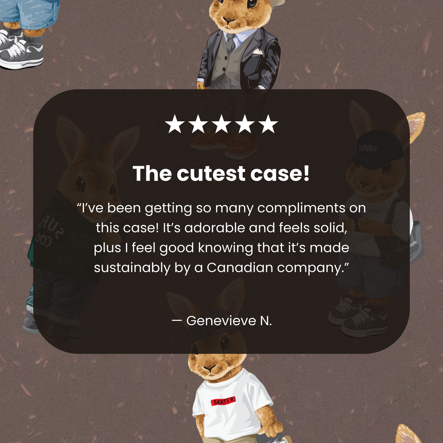 Chocolate Brown Rabbit Friends Google Pixel 10a Case