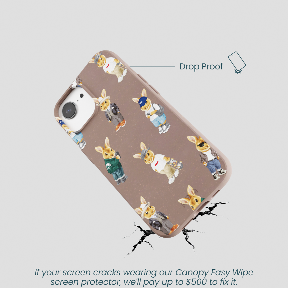 Chocolate Brown Rabbit Friends iPhone 16e/17e Case