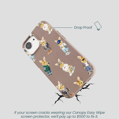 Chocolate Brown Rabbit Friends iPhone 16e/17e Case