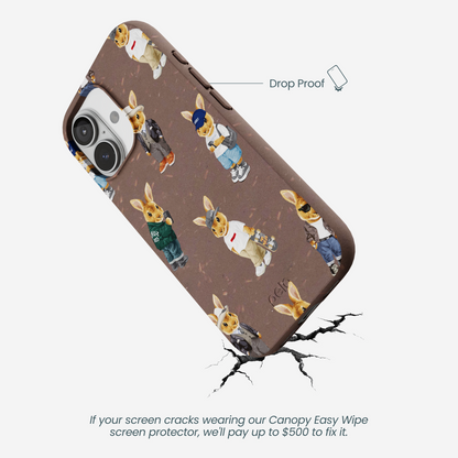 Chocolate Brown Rabbit Friends iPhone 17 Case