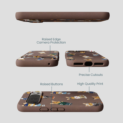 Chocolate Brown Rabbit Friends Google Pixel 10/10 Pro Case
