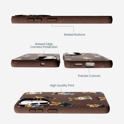 Chocolate Brown Rabbit Friends Samsung Galaxy S26 Case