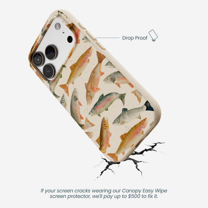 Seashell Rainbow Trout iPhone 17 Pro Case
