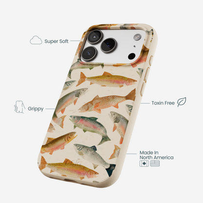 Seashell Rainbow Trout iPhone 17 Pro Case